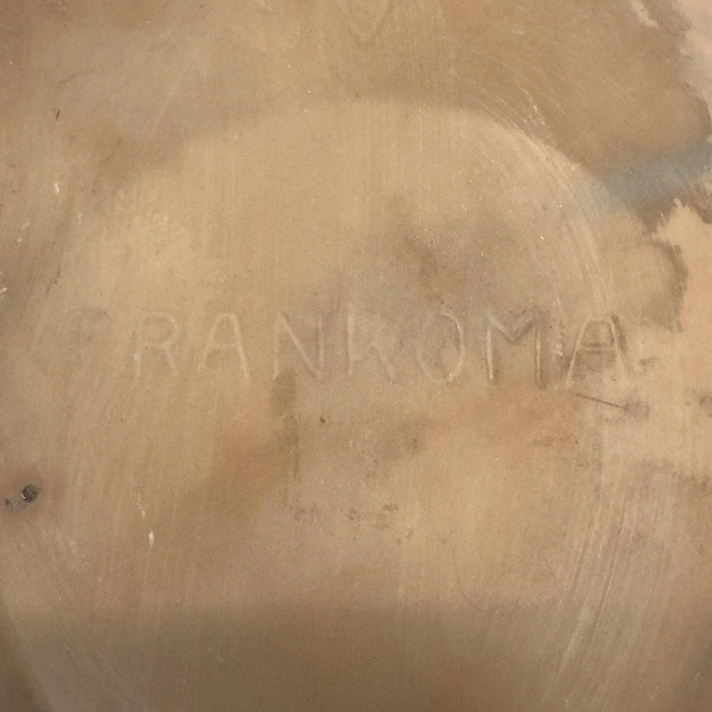 Vintage Mid-Century FRANKOMA POTTERY Baker / Bean Pot Glazed Brown w/ Lid READ‎